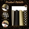Supervitae 4 Rolls Black and Gold Fathers Day Wrapping Paper