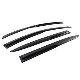 IKON MOTORSPORTS Window Visors Compatible with 2013-2017 Honda Accord 9th Gen Sedan Only, Acrylic Smoked JDM Stick On External Wind Deflectors, 2014 2015 2016