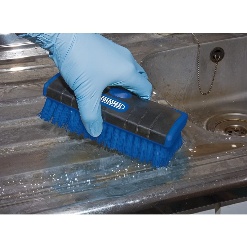 Draper 17190 Nylon Bristle Scrub Brush , Blue
