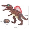 eBigValue Realistic Remote Control Dinosaur Toy – Light-Up Walking Dino
