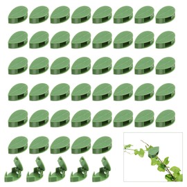 HARFINGTON 50pcs Plant Wall Clips Self-Adhesive Plant Climbing Wall Fixture Clips Plant Vine Traction Invisible Wall Vines Fixing Clips with 50pcs Sticker for Indoor Outdoor Decoration