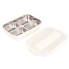 Lunch Box 4 Compartments Design 304 Stainless Steel Matching Tableware