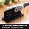 Rada Cutlery Quick Edge Knife Sharpener (R119), 3.5"x2", Stainless Steel
