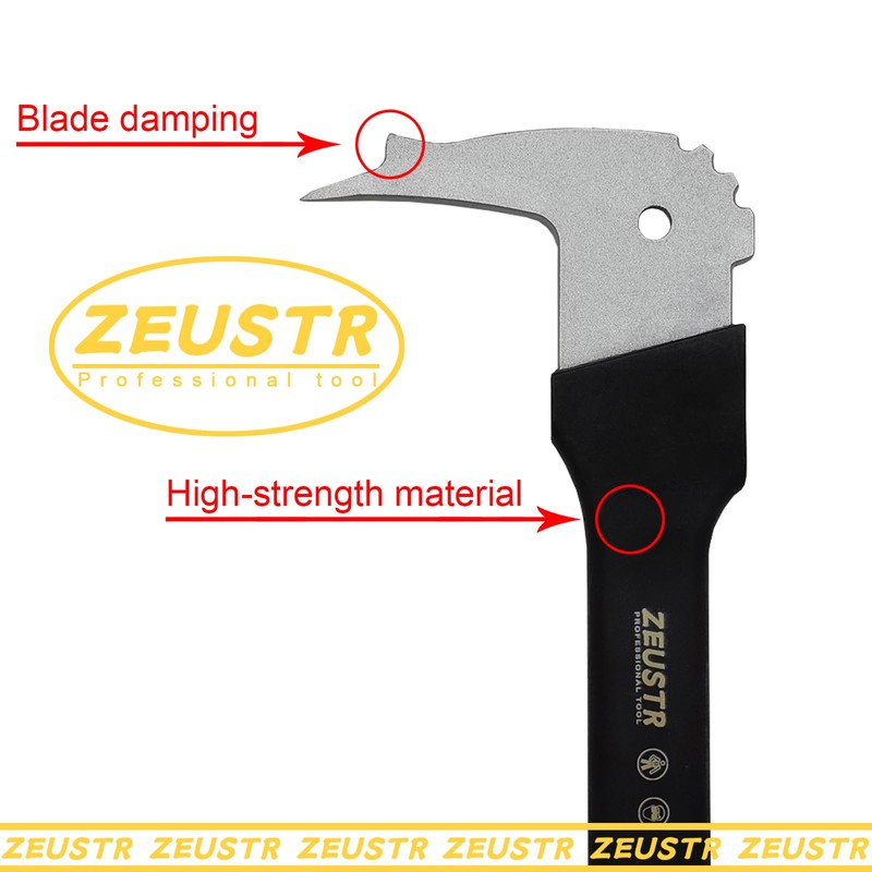 ZEUSTR 15" Hookaroon, Non-Slip Grip Handle, 90° Angled Blade, Landscaping