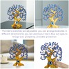 8'' Turkish Blue Evil Eye Tree Golden Feng Shui Decor