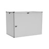 (8x14) x(8x14) x10 Rectangular Drum Lampshade White with Brass Spider