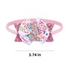 Glitter Pink Birthday Bow Headband for Baby Girls 1-6 Years