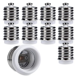 kwmobile 10x Lamp Socket Adapter Converter - E40 Socket to E27 Socket Lamp Adapter - Lamp Socket Adapter for LED Halogen Energy-Saving Lamps