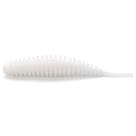 Fishup Tanta 1.5 Inches 4.2 cm – 10 Rubber Worms, FishUp Colours: White