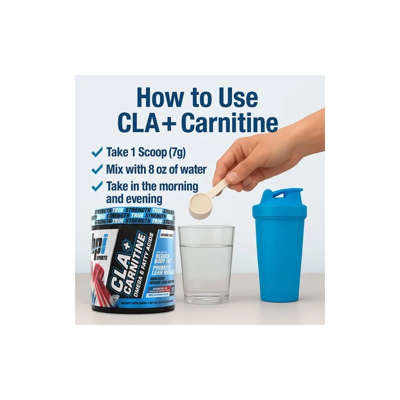 Bpi Clacarnitine Rainbow Ice 50 Porciones Sin Cafeína