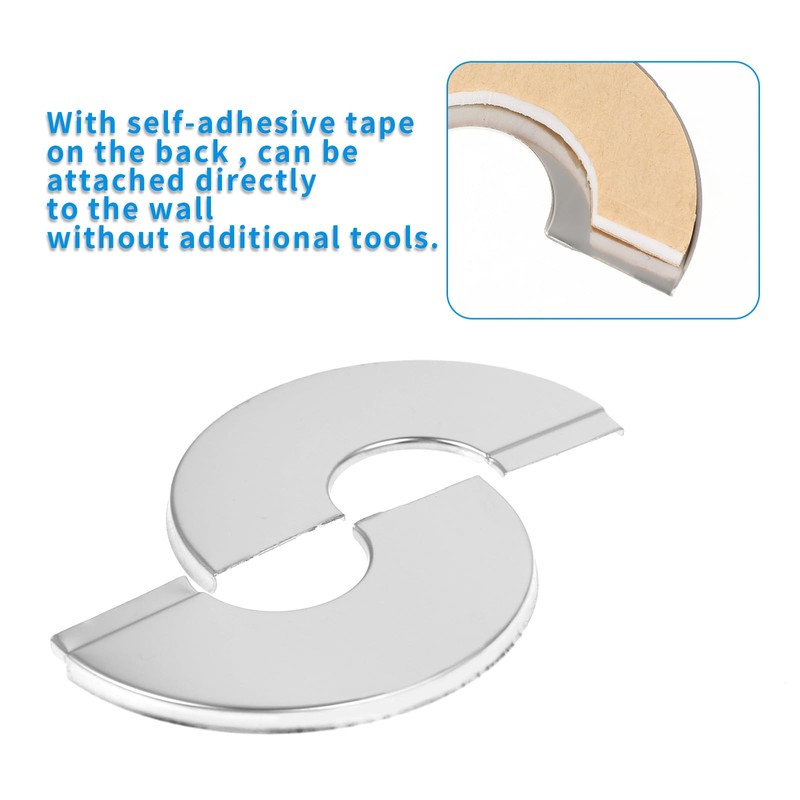 3 Pcs Escutcheon Plate Plumbing Cover Plates Wall Split Flange