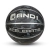 AND1 Xcelerate Rubber Basketball: Game Ready, Regulation Size 7 (29.5”)