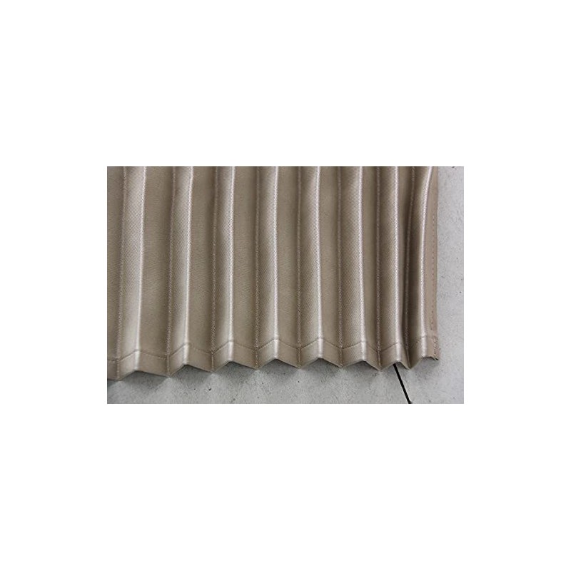 Track Curtain, Domestic Pleated Nap Curtain, Beige, Light Blocking, Width