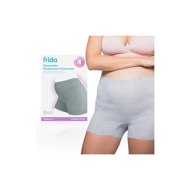 Frida Mom Calzones Desechables Posparto (Tipo Short)| Ropa interior Desechable|