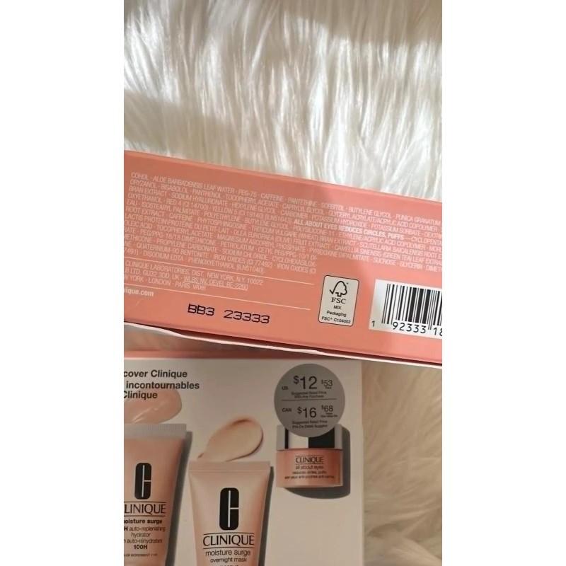 Clinique 2 Clinique Set Moisture Surge 100H, Overnight Mask 30ml