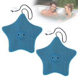Hot Tub Scum Absorber for Hot Tub Spa, 2 PCS Reusable Starfish Hot Tub Sponges Scum Collector, Essential Pool & Hot Tub Accessories for Water Cleaning