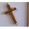 Holy Land Market Hanging Olive Wood Guardian Cross for Family