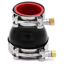 Taukealugs Straight Reducer Coupler Silicone Hose ID 1-3/4inch to 2-1/2inch 4-Ply with Stainless Steel T-Bolt Clamp for Automotive Turbo/Intercooler/Intake Piping