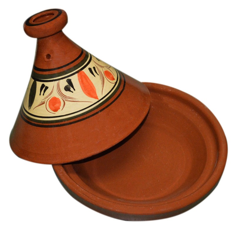 Treasures Of Morocco Moroccan Cooking Tagine, Handmade Safe Glazed Traditional,