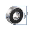 608 2RS Ball Bearings - 10 Pcs Double Rubber Sealed