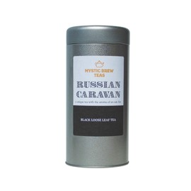 Mystic Brew Teas Russian Caravan Loose Leaf Tea 100 Grams Caddy
