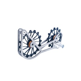 SwishTi Titanium Road Cyclocross Gravel Bicycle Bike Rear Derailleur Oversized Pulley Wheel System Cage OSPW for Shimano Ultegra/Dura Ace 6700/6800/7800/7900/7970/9000/9070 10/11 Speed use (Black)