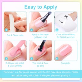 Shining She Semi-Permanent Nail Polish, 10 Colors Pastel Multicolored Summer Semi-Permanent Nail Polish Soak Off UV/LED Nail Polish for Female Family Nail Art, 8ML