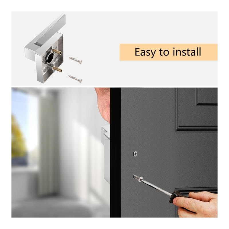 Probrico Dummy Lever Door Handle Square Non-Turning Single Side Pull