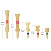 On Par Bamboo Golf Tees Mixed Size, 30 pieces, Strong,