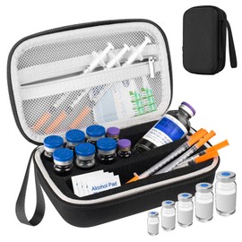 Portable Peptide Case for Fridge, Holds Peptide 1-30ml Vials Standard