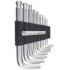 Kyoto Machine Tools (KTC) High Grade Ball Point, L-Shaped, Standard Hex Key Set, Set of 9 HLD2009B
