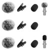 9pcs Lapel Microphone Windscreen, Lapel Microphone Accessories Kit Includes 3