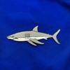 Great White Shark Embroidered Patch Jaws Iron-On Applique Ocean Fish