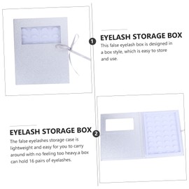 Mikinona Portable False Eyelash Case Lash Holder Empty Lash Box False Eyelash Storage Beauty Salon Tool