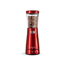 Electric Pepper Grinder, Stainless Steel Rechargeable Salt or Pepper Grinder with 4.5 oz Large Capacity, 1.8" Wide Mouth, Adjustable Coarseness, Ideal for Kitchen