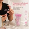 Cosmetic Brush 10 Cm 50 Unidades Cepillo Pesta?as | Rosado,