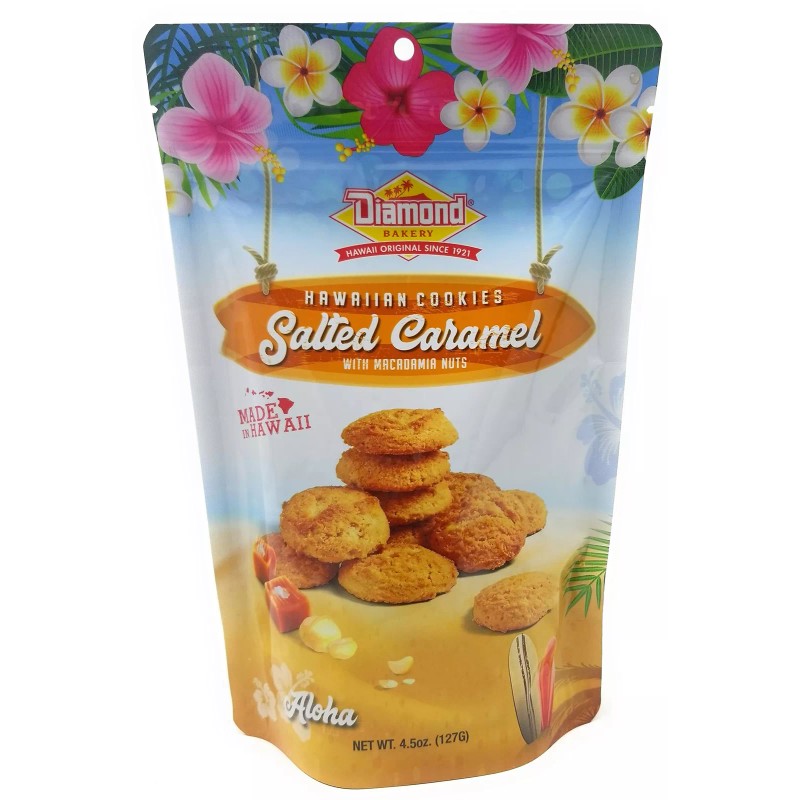 Diamond Bakery Hawaiian Cookies Salted Caramel with Macadamia Nuts 4.5