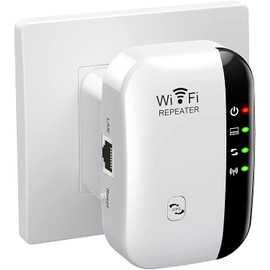 2024 Newest WiFi Extender, WiFi Booster, WiFi Repeater, Covers Up to 3000 Sq.ft and 45 Devices, Internet Booster - with Ethernet Port, Quick Setup, Home Wireless Signal Booster, UK plug (White)