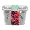 Fridge Container with Removeable Basket Fresh Fruits Vegetables Storage Box