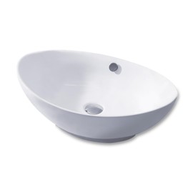 Luxier CS-004 Bathroom Egg Porcelain Ceramic Vessel Vanity Sink Art Basin