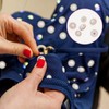 12 PCS Buttons, Pearl Buttons, Vintage Buttons, Metal Button Rhinestone