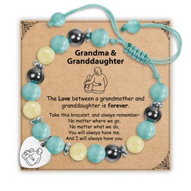 Sereney Graduation Gifts for Her Granddaughter Gifts from Grandma Granddaughter Bracelet from Grandma as 8th Grade Graduation Gifts for Girls, Grandma Bracelet as Birthday Gifts for Grandma