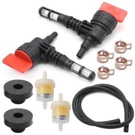 Zreneyfex 192980GS 90 Degree Fuel Shut Off Valve Fuel Filter Kit, Replacement for Troy-Bilt Portable Generator Pressure Washer Generator, Replacement for BS Generator, 80270GS 78299GS