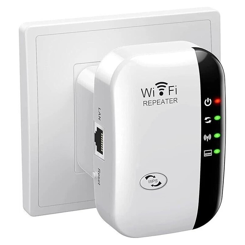 efunmodern NEW! WiFi Range Extender Internet Booster Wireless Signal Repeater