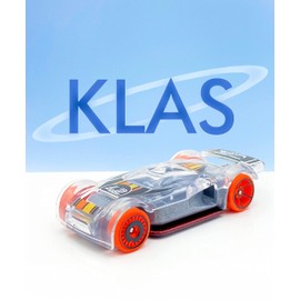 Hot Wheels Mach It Go (Clear, Silver & Orange) 4/5 HW Speed Team 2022-71/250 (Short Card) - COMES IN A KLAS CAR KEEPER PROTECTIVE COLLECTORS CASE - HCW90
