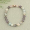 UEUC Healing Stone Bead Bracelet for Women, Natural Gemstones, Balance
