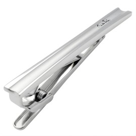 mila schon se-ms026 Mira Sean Silver Insert Tie Clip, Brass, No Stone
