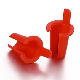 BBTO 100-pack 5/16 Inch Anti-short Bushing 3/8 Inch Electrical Mc/bx Cable Bushing Red Head Electrical Wire Connectors for 14/2-12/2 Mc Cable