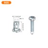 sourcing map 50Pcs Multi-Grip Rivet Jack Nut, M6-1.0x18.2 Carbon Steel