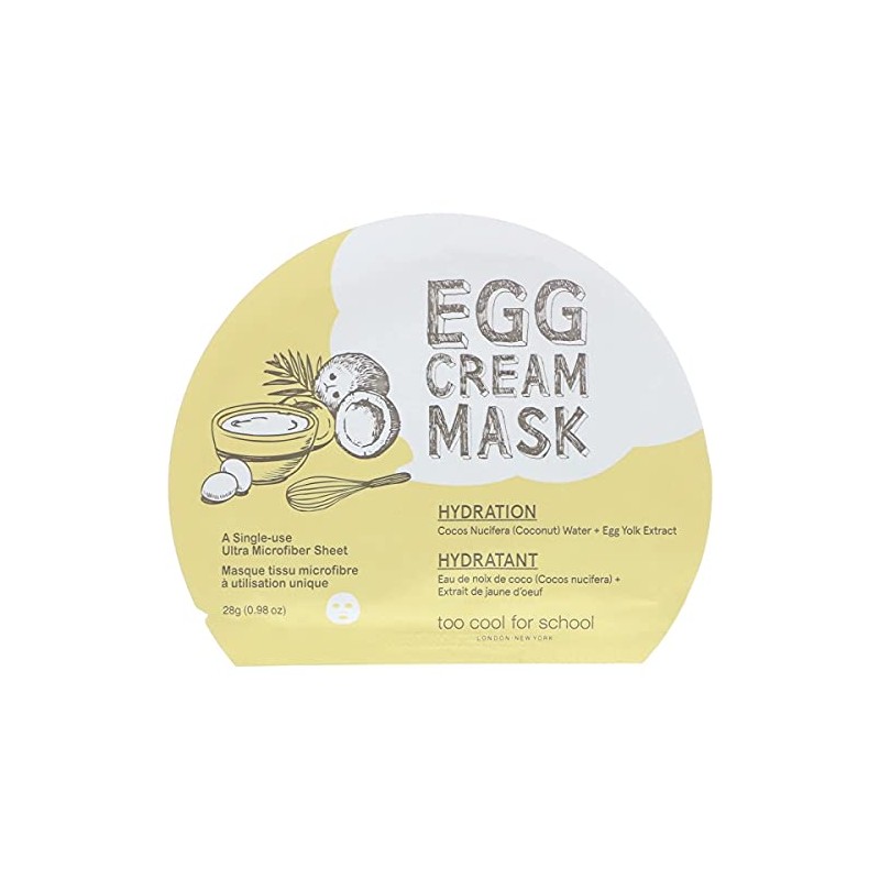 Too Cool For School Egg Cream Mask Hydration, 1 Count